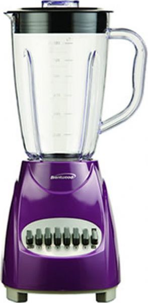 Brentwood Appliances JB-220PR Twelve Speed Blender, Purple Color, 1.5 Liter Plastic Jar, Non-Skid Base, Dimensions 7.5