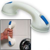 Jobar JB4776 Safety Grip Handle, Two suction cups will secure this handle on the side of your bathtub or shower wall and allow you to get a good grip, Quick Suction Installation, Portable for travel, Sturdy construction, Quick release levers, Fits any tub or shower (JB-4776 JB 4776)