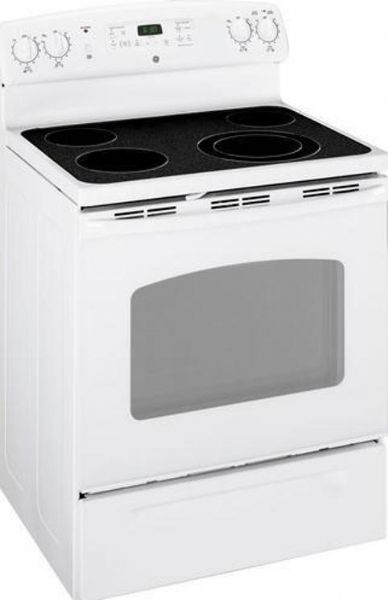 GE General Electric JB670DPWW Freestanding Electric Range with 4 Radiant Elements, 30