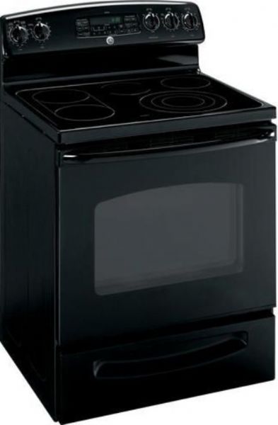 GE General Electric JB840DPBB Freestanding Electric Range with 5.3 cu. ft. PreciseAir Oven, 30
