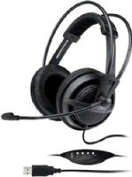 jWIN JB-M60 PC/Gaming Stereo Headphones with Microphone, Digital In-Line Volume Control, Enhanced Soft Cushioned Ear Pads, Easy USB Plug-and-Play Operation, 40mm Driver Unit Built with High-Power Neodymium Magnet, Superior Clarity from Advanced Digital USB Streaming Audio, UPC 639247140561 (JBM60 JB M60 JBM-60) 