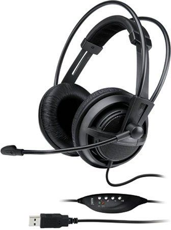 jWIN JB-M60 PC/Gaming Stereo Headphones with Microphone, Digital In-Line Volume Control, Enhanced Soft Cushioned Ear Pads, Easy USB Plug-and-Play Operation, 40mm Driver Unit Built with High-Power Neodymium Magnet, Superior Clarity from Advanced Digital USB Streaming Audio, UPC 639247140561 (JBM60 JB M60 JBM-60)