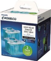 Norelco JC302/52 Replacement Cleaning Cartridge (2-Pack); For all SmartClean systems; Effectively cleans your shaver after using foam and gel; 4 months of convenient cleaning; Reduces friction and wear on blades; Cleans up to 10 times better than water; Dual Filter system cleans hair, foam and gel; Skin-friendly formula for a fresh and hygienic shave; UPC 075020041388 (JC30252 JC302-52 JC-302/52 JC302) 