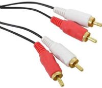 Jensen JCA6 6-Feet Stereo Audio Cable For use with RV TV, RV Stereos and RV DVD Players, Red and White Connectors, UPC 681787016417 (JCA-6 JCA 6) 