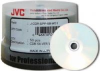 JVC J-CDR-SPP-SB-WS1 CDR Silver Inkjet Water Shield Printable, 50 Disc Spindle, 80 minutes/700 MB Storage Capacity, Recording Speed Up to 52X, Reflective metallic finish, Resistant to water, scratches and dust, UPC 046838041013 (JCDRSPPSBWS1 JCDR-SPP-SB-WS1 J-CDRSPPSB-WS1 JCDR-SPP-SBWS1 J-CDRSPP-SBWS1) 