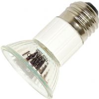 Eiko JDR100/FL model 05426 Front Glass Medium Base Light Bulb, 120 Volts, 100 Watts, CC-8 Filament, 2.84/72.0 MOL in/mm, 2.00/50.8 MOD in/mm, 1500 Average Life, MR16 Bulb, E26 Medium Screw Base, 3000 Color Temperature degrees of Kelvin, Display 30 Use, 1300 Approx Initial Max Beam CP, 30 Beam Angle, Flood Beam Description, UPC 031293054265 (05426 JDR100FL JDR100-FL JDR100 FL EIKO05426 EIKO-05426 EIKO 05426) 