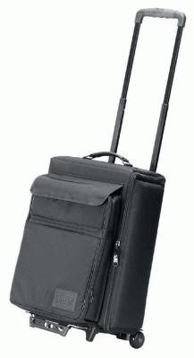 Jelco JEL-8035RP RP-Style Padded Hard Side Wheel Case/Removable Laptop Case, Comfort grip extension handle locks at 36