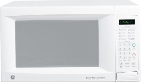 GE General Electric JES1460DNWW Microwave Oven with Instant On Controls, 1.4 Cu. Ft. Oven cavity, 1150 Watts, 1-6 min. Express Cook, I and II Time cook, Recessed Turntable, 10 Power levels, Electronic touch controls, Scrolling display with Help pad, Demo mode, Electronic digital display with clock, Display On/Off, Instant on controls, Add 30 seconds, Auto/Time Defrost, Timer on/off, White Finish (JES1460DNWW JES1460DN-WW JES1460DN WW JES1460DN JES-1460DN JES 1460DN)