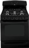 GE General Electric JGB820DEPBB Freestanding Gas Range with 5 Sealed Burners, 30" Size, 5 cu. ft. Total Capacity, Super Large Oven Unit Capacity, Range with Warming Drawer Configuration, Electronic Ignition System, Self-Clean Oven Cleaning Type, TrueTemp System - Temperature Management System, Variable Cleaning Time, Sealed Cooktop Burner Type, 270 Degree of Turn Valves, Black Finish (JGB820DEPBB JGB820DEP-BB JGB820DEP BB JGB820DEP JGB-820DEP JGB 820DEP) 