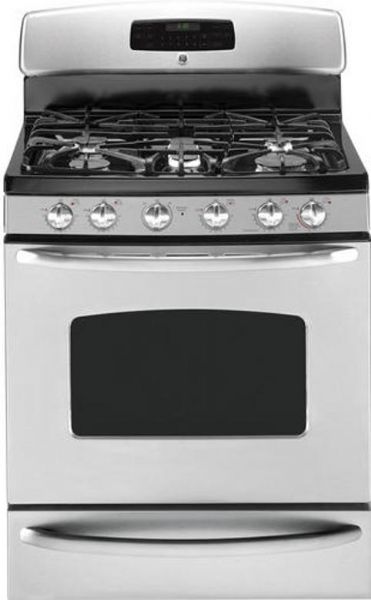 GE General Electric JGB820SEPSS Freestanding Gas Range with 5 Sealed Burners, 30