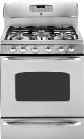 GE General Electric JGB900SEPSS Freestanding Gas Range with 5 Sealed Burners, 30" Size, 6 cu ft Total Capacity, Super Large Oven Unit Capacity, Range with Baking Drawer Configuration, Electronic Ignition System, Self-Clean Oven Cleaning Type, TrueTemp System Temperature Management System, Variable Cleaning Time, Stainless Steel Cooktop Surface, 270 Degree of Turn Valves, : Stainless Steel Finish (JGB900SEPSS JGB900SEP SS JGB900SEP-SS JGB900SEP JGB-900SEP JGB 900SEP) 