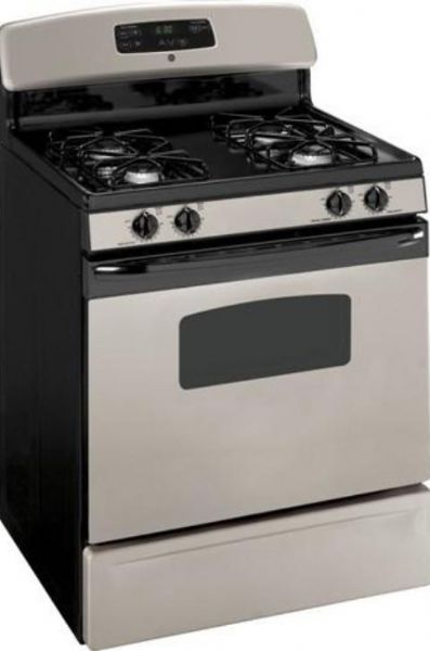 GE General Electric JGBP25GERSA Gas Range With 4 Sealed Burner, 30 ...