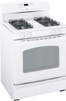 GE General Electric JGBS23DEMWW Gas Range with 4 Sealed Burners, 30" Size, 4.8 cu. ft. Upper Oven Capacity, Standard-Clean Oven Cleaning, Sealed Cooktop Burners, 1 at 12,000 BTU/1,000 BTU High-Output Burner, 1 at 5,000 BTU/600 BTU Precise Simmer Burner, 2 at 9,500 BTU/850 BTU All-Purpose Burners, 270 degree of turn Valves, QuickSet III Electronic Oven Controls, White Color (JGBS23DEMWW JGBS-23DEMWW JGBS 23DEMWW JGBS23DEM JGBS-23DEM JGBS 23DEM) 