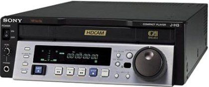 Sony JH-3 HDCAM Digital Video Cassette Player, 50 and 60 frame Interlaced and Progressive Digital, 24 Frame Progressive for Cine Alta Series, Analog Audio both XLR and RCA Outputs Audio Signal Format, 20 Hz to 20 kHz Frequency Response, 100-240 Volts AC, 50 or 60 Hz Power Requirements, 60 Watts Power Consumption (JH3 JH 3)