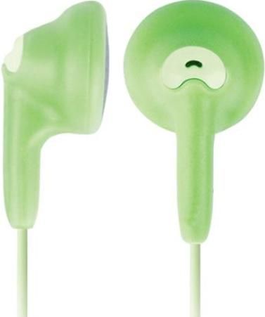 jWIN JHE25GRN Bubble Gum Earphones, Green, Frequency response 20Hz-20kHz, Ideal for portable digital audio devices, Flexible jelly feel for a comfortable fit, Let the music fill your ears with fashionable stereo earphones, 15mm driver size, 4' Cable length (JH-E25GRN JHE-25GRN JHE25-GRN JHE25 GRN)