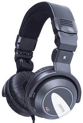 jWIN JH-P1200 High-performance Noise-canceling Stereo Headphones, 40mW Maximum Power, Frequency Response 20Hz - 20kHz, Highly-effective noise-canceling circuitry (-17dB), 30mm driver unit built with high-power neodymium magnet (JHP1200 JH P1200 JH-P120 JHP120 JHP-1200)