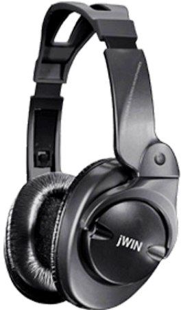 jWIN JH-P350BLK Professional Reference Digital Stereo Super-Bass Headphones, Black, Powerful 40mm neodymium magnet with super thin mylar diaphragm drivers, Frequency response 20Hz-20kHz, Sensitivity 110dB 3dB at 1kHz, Super-soft padded headband and ear pads, 3.5mm Gold Stereo Mini Plug, 6.3mm Gold Stereo Adapter Plug, 9' Cable length, Blister Package (JHP350BLK JH P350BLK JHP350-BLK JH-P350 BLK)