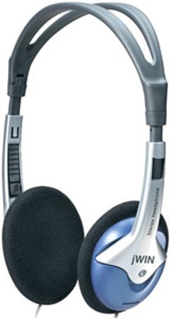 jWIN JH-P45 Lightweight Heavy Bass Digital Stereo Headphones, 45Mm Drivers For Heavy-Bass Sound, Freq Response 20 Hz - 20 Khz, Impedance 32ohm, Sensitivity 112dB at 1 kHz, Wide & Lightweight, Molded Headband For Superior Fit & Comfort, Compact Folding Style, 4-Ft Cord, 3.5Mm, L-Shaped Stereo Mini-Plug, Max Power Input 100 mW, Blister package (JHP45 JH P45 JHP-45)