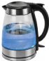 Kalorik JK 39380 BK Black and Stainless Steel 1.7 Liter Glass Water Kettle; Features a cordless pot for use in any room of the house; Capacity: 1.7L / 7 cups / 58 Fl. Oz; High quality, tempered glass housing; Easy clean, concealed heating element; High quality Strix controller; Easy fit 360 degree connector on power base makes it easy to use by both left- and right-handed persons; Convenient, automatic switch off when water boils; UPC 848052002180 (JK39380BK JK 39380 BK) 