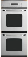 GE General Electric JKP75SPSS Double Electric Wall Oven with 3.8 cu. ft. PreciseAir Convection Oven, 27" Size, 3.8 cu. ft. Upper/3.8 cu. ft. Lower Capacity, Extra-Large Oven Unit Capacity, Double Oven Configuration, Convection Upper; Traditional Lower Cooking Technology, Precise Air Convection System Cooking System, Self-Clean Oven Cleaning Type, TrueTemp System Temperature Management System, Stainless Steel Finish (JKP75SPSS JKP75SP-SS JKP75SP SS JKP75SP JKP-75SP JKP 75SP) 