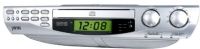 jWIN JL-K733; Kitchen Under Cabinet CD Player & AM/FM Stereo Dual Alarm Clock Radio, Supports CD, CD-R, and CD-RW formats; 20-track CD programming; Dual alarm for multi-person households; sleep timer and snooze button; 9-volt battery backup; measures 14.13 W x 3.13 H x 9 D inches (JL K733 JLK733 6 39247 60733 0)