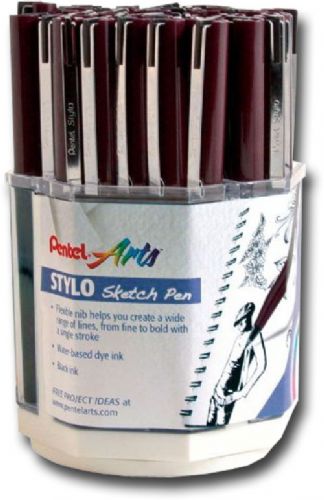 Pentel JM20AE-4D Sketch Pen Display, 48 Pieces; Dimensions 8