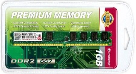 Transcend JM667QLU-1G JetRAM 667MHz DDR2 DIMM Value Memory Module For Desktops, 1GB Capacity, Unbuffered DIMM, 240-pin Form Factor, 256Mx64 Module Structure, 128Mx8 DRAM Structure, Stable signal integrity at high frequency operation, Meets JEDEC standards, 1.35 Voltage at rated speed (DDR3L), Low power consumption, UPC 760557807322 (JM667QLU1G JM667QLU 1G)
