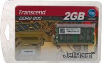 Transcend JM800QSU-2G JetRam 200PIN DDR2 800 SO-DIMM 2GB Memory Module With 128Mx8 CL6, JEDEC standard 1.8V +/- 0.1V Power supply, VDDQ=1.8V +/- 0.1V, Max clock Freq 400MHZ 800Mb/s/Pin., Posted /CAS, Programmable CAS Latency (4, 5, 6), Programmable Additive Latency (0, 1, 2, 3, 4, 5), UPC 7605578109402 (JM800QSU2G JM800QSU 2G JM-800QSU-2G JM 800QSU-2G JM800 QSU-2G) 