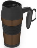 Thermos Nissan JMQ400PBR6 Leak-Proof Travel Mug, Espresso, 14 oz Capacity, TherMax double wall vacuum insulation locks in temperature to preserve flavor and freshness, Unbreakable 18/8 stainless steel interior and exterior withstand the demands of everyday use (JMQ-400PBR6 JMQ400PBR JMQ400PB JMQ400P JMQ400P-BR6 Machines Machine Makers)