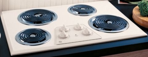 GE General Electric JP328CKCC Electric Cooktop with 4 Coil Elements, 30