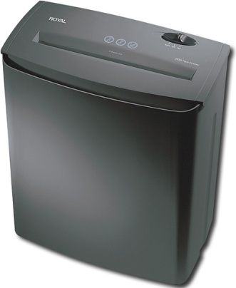 Royal JS55 Personal Strip Cut Shredder, Shreds up to 5 sheets of paper in a single pass, 1/4