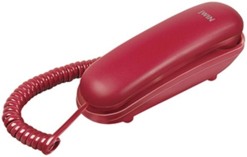 jWIN JT-P33RED Fashionable / Fully Modular / Slimline Phone, Red, Mute, redial, and flash functions, Ringer and receiver volume controls, Easy to install and use (JTP33RED JT-P33-RED JT-P33 JTP33 639247540262)