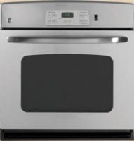 GE General Electric JTS10SPSS Single Electric Wall Oven with 4.4 cu. ft. Manual Clean Oven, 30" Size, Super Large Oven Unit Capacity, Single Oven Configuration, Traditional Cooking Technology, Standard Clean Oven Type, TrueTemp System agement System, Electronic Oven Controls Control Type, Thermal Bake ven Cooking Modes, 2 Oven Racks Features, Optional Clock Display Oven Control Features, Stainless Steel Finish (JTS10SPSS JTS10SPSS JTS10SP SS JTS10SP JTS-10SP JTS 10SP) 