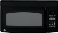 GE General Electric JVM1850DMBB Spacemaker 1.8 cu. ft. Over-the-Range Microwave Oven with 1100 Cooking Watts, 2-line Scrolling Display, I & II Time Cook, 10 Power Levels, CircuWave 1100 Cooking System, Recessed Turntable, 4-Speed - 300-CFM Exhaust Fan/Boost, Electronic Touch Controls, Clock and AM/FM Pad, Variable Scroll Speed, Help Pad, Bilingual Display, Beverage Sensor Control, Black Finish (JVM1850DMBB JVM1850DM-BB JVM1850DM BB JVM1850DM JVM-1850DM JVM 1850DM) 