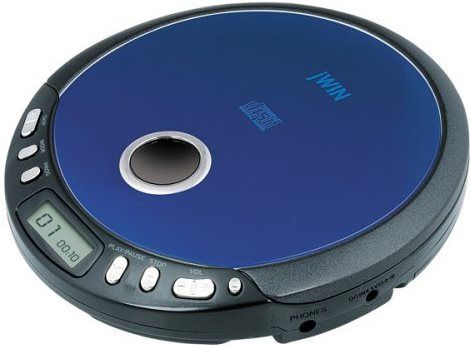 jWIN JX-CD335BLU Personal CD Player, Blue, LCD Display, 20 Track Programmable Memory, 1-Bit DAC (Digital Analog Converter), Repeat1/All/Intro/Random Play, Low Power Indicator, Automatic Power Off, Digital Volume Control, CD-R Compatible, Stereo Headphones Included, UPC 639247163218 (JXCD335BLU JX-CD335 JXCD335 JXC-D335BLU)