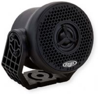 Jensen JXHD30PS 3" Universal Mount Two-Way Speaker, Black; 60W Max; Waterproof Bridged Woofer/Tweeter; Polypropylene Cone; Four-layer ASV Voice Coil; Rubber Suspension/Surround; Rear AMPS Mounting Pattern for Additional Mounting Options; UV Resistant; Fixed Grille; U-Bracket Included; 4 Ohm Impedance; 90 Hz to 20 KHz Frequency Response; Overall Dimensions (HxWxD): 4.37" x 4.33" x 3.11"; Weight: 2 lbs (JENSENJXHD30PS JENSEN-JXHD30PS ASAELECTRONICS-JXHD30PS ASAELECTRONICSJXHD30PS JXHD30PS) 