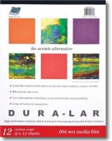 Grafix K04DW2025-10 Dura-lar, 20" x 25" Wet Media Film; A polyester based film that is specially coated to accept virtually any wet media without beading, chipping, or running; Great for planning painting compositions, as a painting surface, and for printmaking; 10 sheet per pack, 0.004" thick; Dimensions 20" x 25" x 0.50"; Weight 1.60 lbs; UPC 096701123117 (GRAFIXK04DW202510 GRAFIX K04DW202510 K04DW2025 10 K04DW2025-10 4DW2025) 