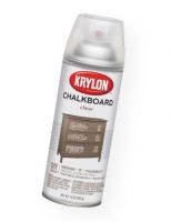 Krylon K0808 Chalkboard Spray Paint Clear; Creates a tough, slate-like, chalkboard surface; Easy spray application with a durable, long lasting finish; 12 oz can; Clear finish; use over any color to create a chalkboard surface; Shipping Weight 0.88 lb; Shipping Dimensions 2.5 x 2.5 x 8.00 in; UPC 075577008087 (KRYLONK0808 KRYLON-K0808 KRYLON/K0808 EDUCATION PAINT CRAFT) 