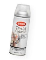 Krylon K1303 Crystal Clear Spray; Water-resistant permanent finish that protects artwork and improves contrast; Used to add luster to ceramics and models; 11 oz can; Shipping Weight 0.94 lb; Shipping Dimensions 7.75 x 2.75 x 2.00 in; UPC 724504013037 (KRYLONK1303 KRYLON-K1303 KRYLON/K1303 ARTWORK) 