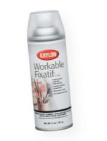 Krylon K1306 Workable Fixative Spray; Dries in seconds to a clear finish; Protects pencil, charcoal, chalk, pastels, calligraphy, layouts, and more without smudging, wrinkling, or gloss; Compatible with tempera colors and India ink; 11 oz can; Shipping Weight 0.94 lb; Shipping Dimensions 7.75 x 2.75 x 2.00 in; UPC 724504013068 (KRYLONK1306 KRYLON-K1306 KRYLON/K1306 ARTWORK) 