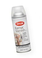 Krylon K1312 Kamar Varnish Spray; One of the most workable fixatives developed; Provides total protection for oils, acrylics, or watercolors; Can be used safely as a retouching varnish; Will not discolor with age and can be removed easily; 11 oz can; Shipping Weight 0.94 lb; Shipping Dimensions 7.25 x 2.75 x 0.5 in; UPC 724504013129 (KRYLONK1312 KRYLON-K1312 KAMAR-K1312 ARTWORK) 
