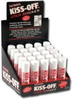 Kiss-Off K136D Stain Remover Display; Instantly removes stains from ink, oil, lipstick, makeup, blood, wine, grass, etc; When mixed with water, it's ideal for removing ink or marker stains; 24 pieces of K100; Dimensions 8" x 7.75" x 4.50"; Weight 1.50 Lbs; UPC 088354213932 (KISSOFFK136D KISSOFF K136D KISS OFF K136 D K 136D KISSOFF-K136D KISS-OFF K136-D K-136D) 