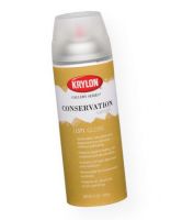 Krylon K1371 Gallery Series Conservation Varnish Spray Gloss; A low molecular weight varnish with the same color saturation and appearance of dammar, but won't yellow; Contains UV light absorbers and stabilizers; Protects against fading, dirt, moisture, and discoloration; Colors appear saturated, and even acrylic paintings look more like oil; UPC 724504013716 (KRYLONK1371 KRYLON-K1371 GALLERY-SERIES-K1371 K1371 ARTWORK) 