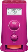 Sangean K-200 PK FM-RBDS/AM/Aux-in Digital Tuning Kitchen Radio, Pink, 10 Memory Preset Stations (5 FM, 5 AM), Mood Light with Eight Brightness Settings, Easy to Use Flat-Membrane Buttons, 2 Voice Messages Recording with each 30 Seconds Duration, Easy to Read LCD Display with Adjustable Backlight, Easy to Set Egg Timer, FM Stereo/AM Digital Tuning Radio, UPC 729288029625 (K200PK K-200WH K-200-PK K200 K 200) 