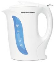 Proctor Silex K2070 Electric Kettle, 1.0 litre/1.0 quart, 1000 watts of power for rapid boiling, Detachable cord, Immersed heating element, Auto shutoff (K-2070 K 2070) 
