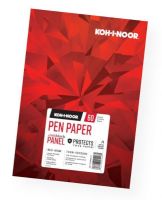 Koh-I-Noor K26170500615 Pen Paper 7" x 10"; A very smooth 80 lb / 118 GSM bright white paper with a special ink receptive coating to ensure clean, crisp ink lines; Perfect for high contrast pen and ink drawings; Pad is constructed with an innovative InkBlock panel; The InkBlock panel is inserted underneath the working sheet to prevent any marking or indentation to the sheet below; 60 Sheets; Shipping Weight 0.92 lb; UPC 014173412461 (KOHINOORK26170500615 KOHINOOR-K26170500615 ARTWORK) 