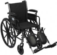 Drive Medical K316ADDA-ELR Cruiser III Light Weight Wheelchair with Flip Back Removable Arms, Adjustable Height Desk Arms, Elevating Leg Rests, 16" Seat, 4 Number of Wheels, 10" Armrest Length, 27.5" Armrest to Floor Height, 16" Back of Chair Height, 8" Casters, 12" Closed Width, 24" x 1" Rear Wheels, 16"-18" Seat Depth, 16" Seat Width, 8" Seat to Armrest Height, 17.5"-19.5" Seat to Floor Height, UPC 822383133201 (K316ADDA-ELR K316ADDA ELR K316ADDAELR) 
