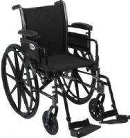 Drive Medical K316ADDA-SF Cruiser III Light Weight Wheelchair with Flip Back Removable Arms, Adjustable Height Desk Arms, Swing away Footrests, 16" Seat, 4 Number of Wheels, 10" Armrest Length, 27.5" Armrest to Floor Height, 16" Back of Chair Height, 8" Casters, 12" Closed Width, 24" x 1" Rear Wheels, 16"-18" Seat Depth, 16" Seat Width, 8" Seat to Armrest Height, 17.5"-19.5" Seat to Floor Height, UPC 822383133157 (K316ADDA-SF K316ADDA SF K316ADDASF) 