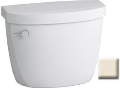 Kohler K-4421-47 Model K-4421 Cimarron 1.28 gpf Class Six Toilet Tank, Almond, 12