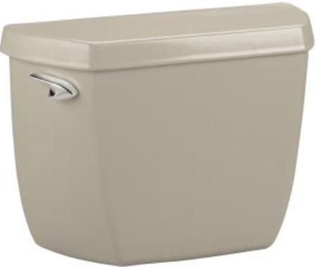 Kohler K-4632-G9 Model K-4632 Wellworth Toilet Tank with Class Five Flushing Technology, Sandbar, 1.6 gallons per flush, Canister flush valve provides smooth flushing actuation with consistent water usage, flush after flush, Exclusive DryLock fast installation system facilitates installation and prevents potential leak points during installation and throught the life of the product (K4632G9 K4632-G9 K-4632G9 K4632)